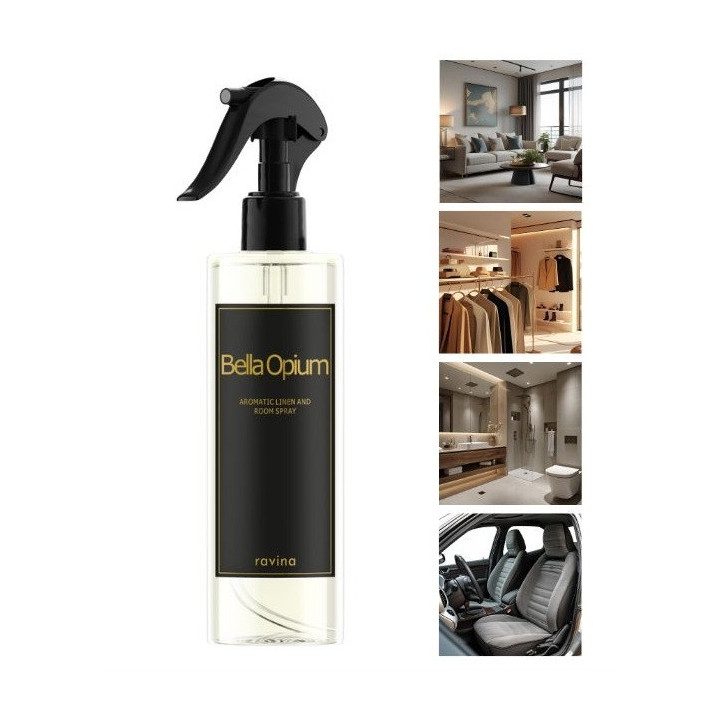 sprej Bella Opium - 200 ml - inšpirované vôňou parfému Yves Saint Laurent Black Opium